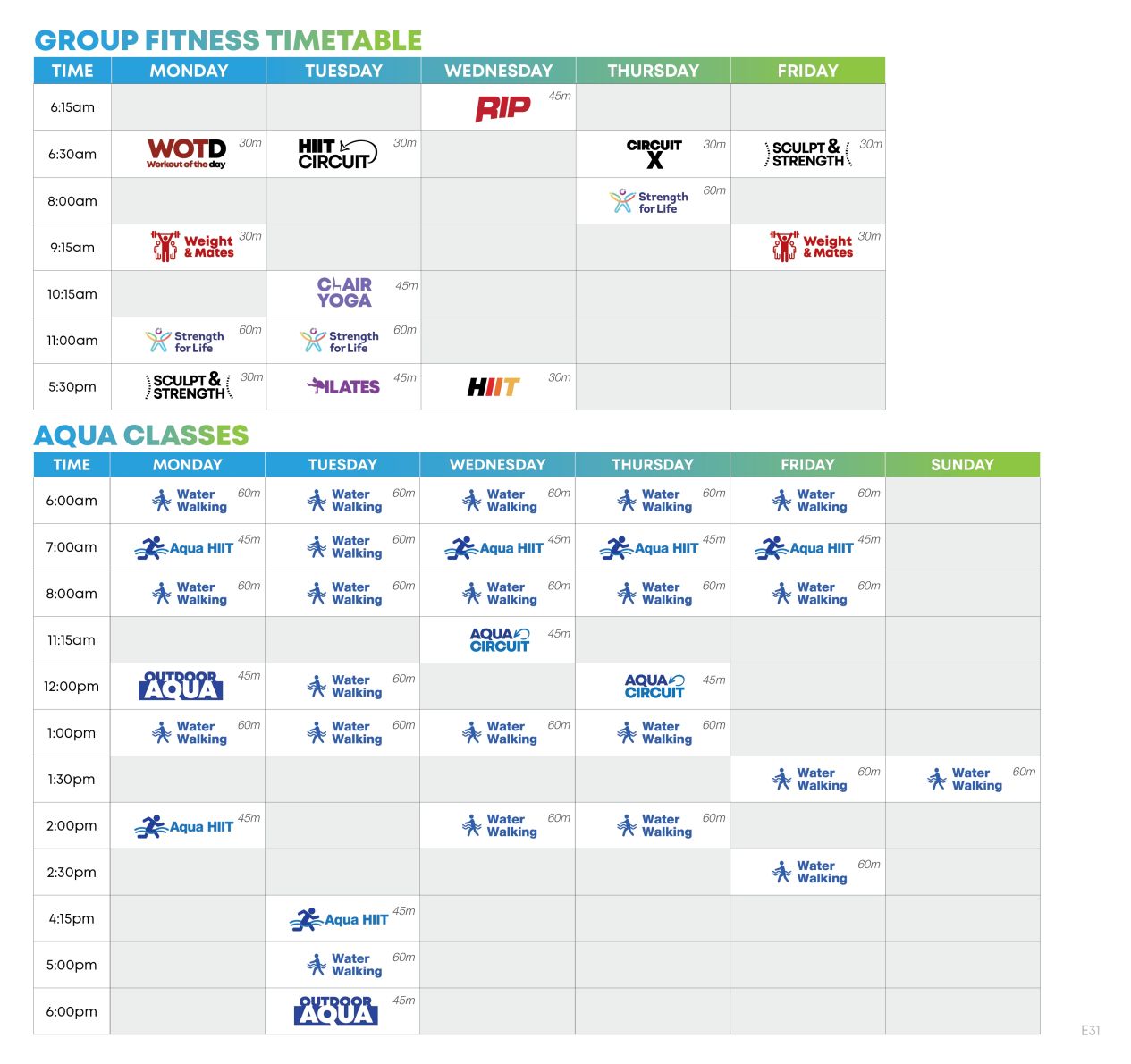The Valleys GF Timetable E31 WEB